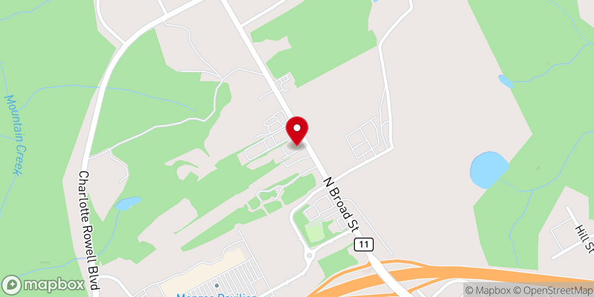 Map showing location of Monroe Church of Christ