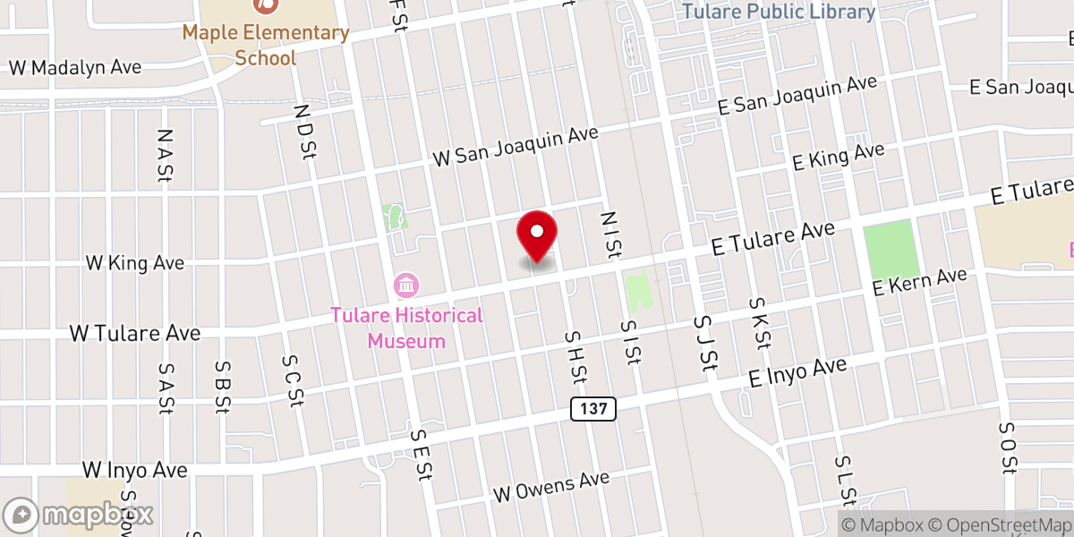 Map showing location of First Congregational Church