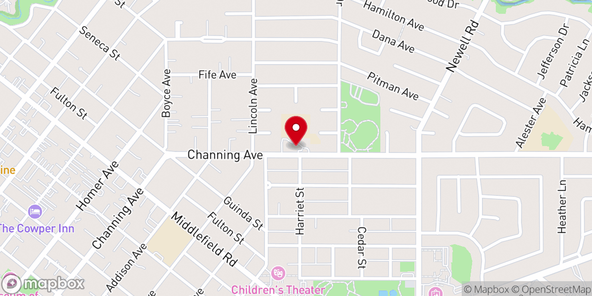 Map showing location of St Albert the Great Catholic Church