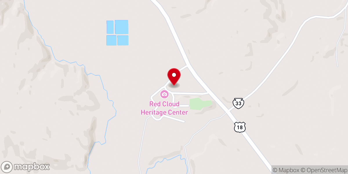Map showing location of Holy Rosary Catholic Church