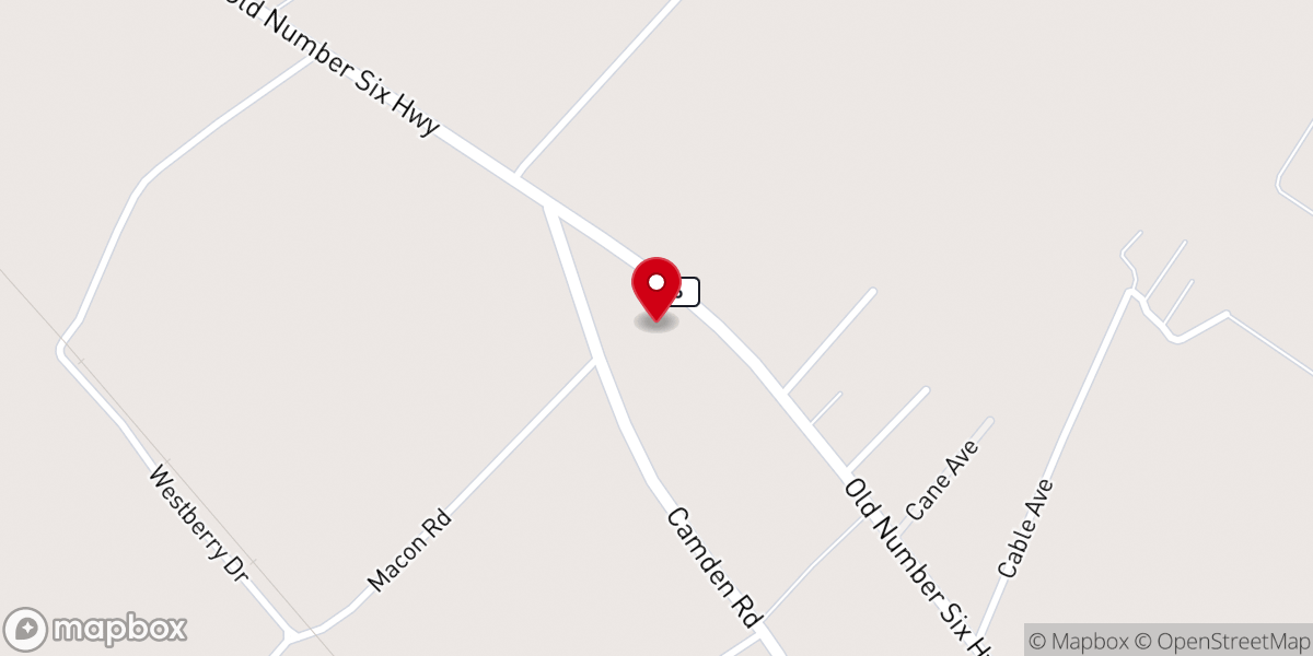 Map showing location of Hope Lutheran Church