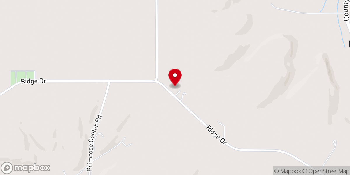 Map showing location of Primrose Lutheran Church