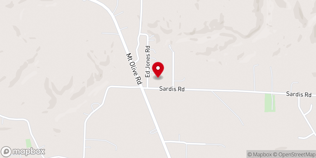 Map showing location of Lee's Chapel Baptist