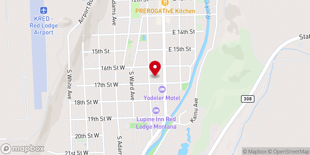 Map showing location of Roosevelt Center