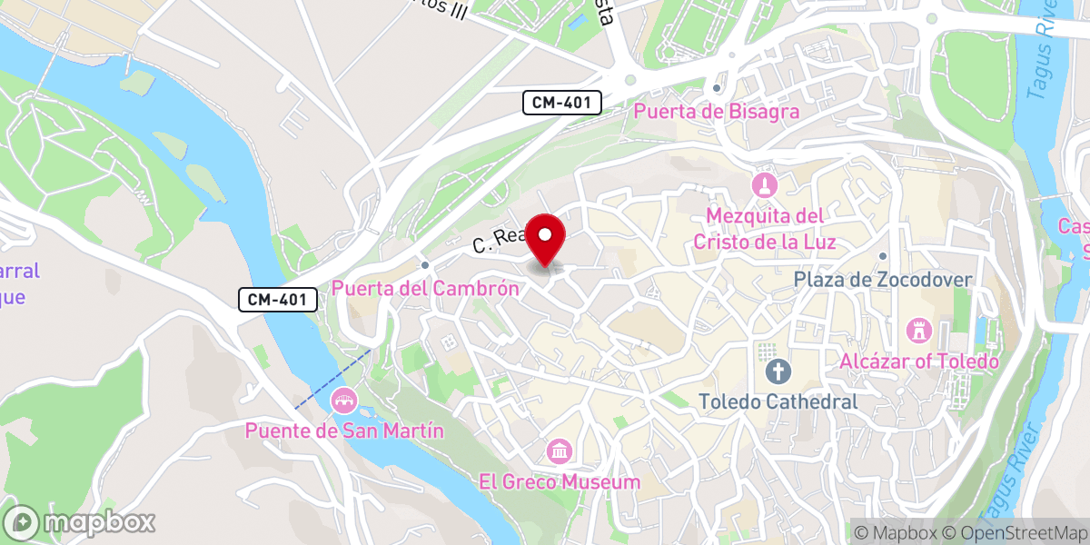 Map showing location of Real Colegio de Doncellas Nobles