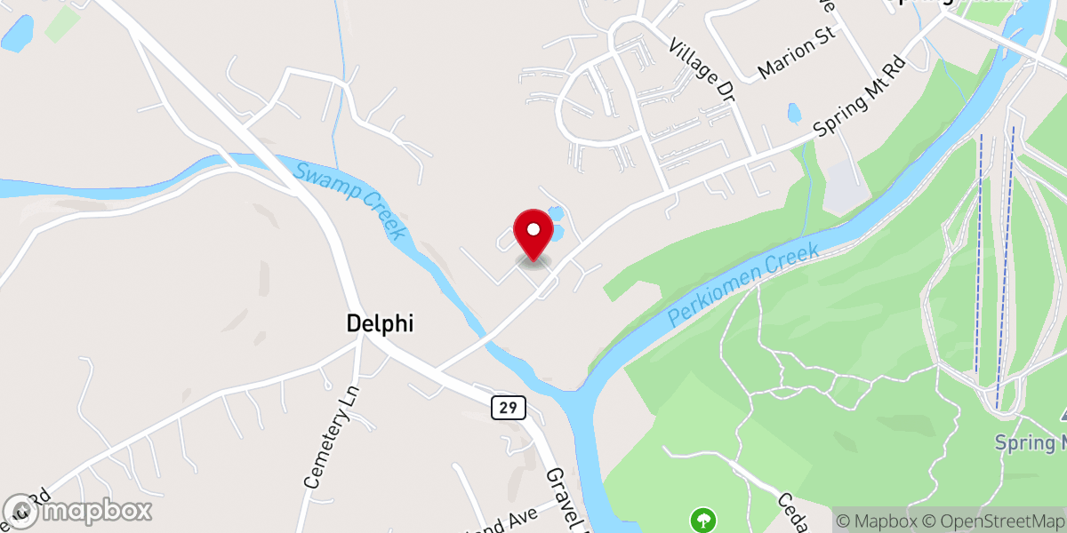 Map showing location of Saint Mary Roman Catholic Church