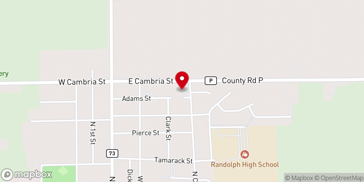Map showing location of Faith Christian School