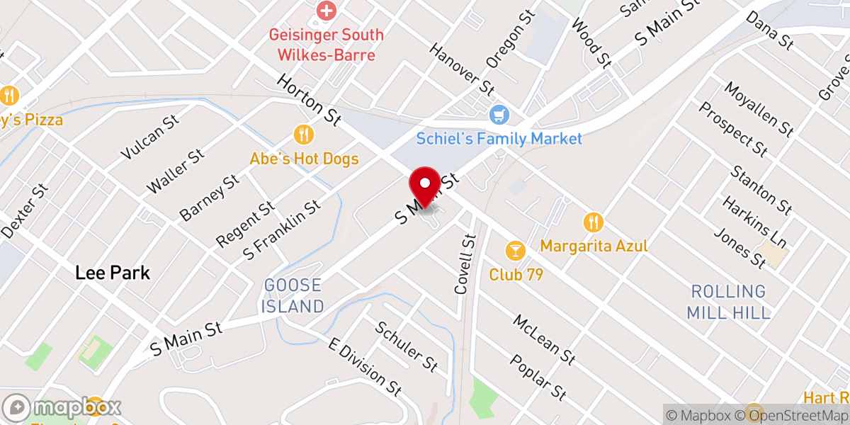 Map showing location of New Covenant Christian Fellowship Church