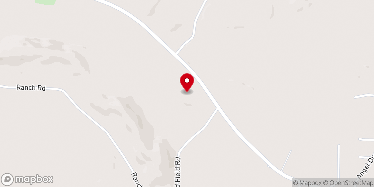 Map showing location of Angel Grove Baptist Church
