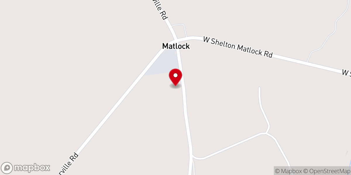 Map showing location of Matlock Community Church