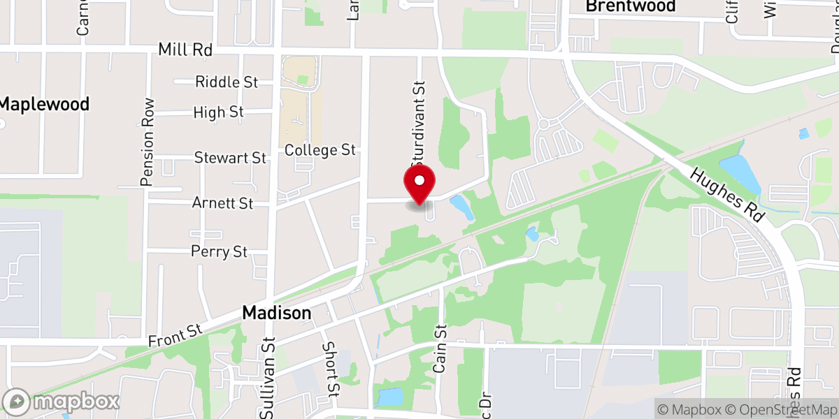 Map showing location of The Fellowship of Faith Church