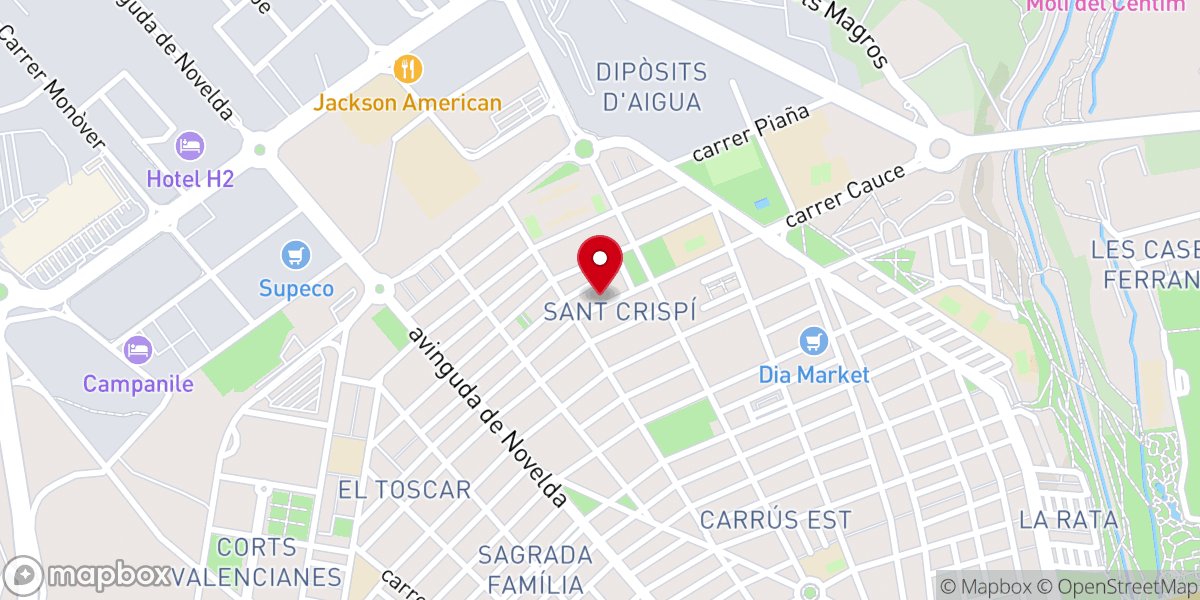 Map showing location of IeanJesús Elche