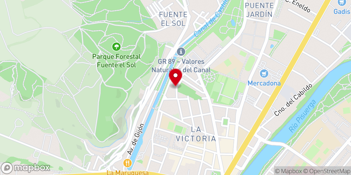Map showing location of Parroquia de Nuestra Señora de la Merced (Los Mercedarios)