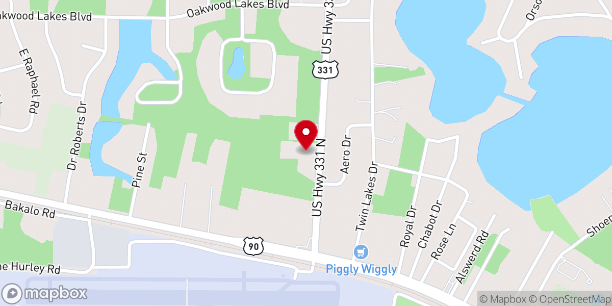 Map showing location of St. Margaret of Scotland Catholic Church