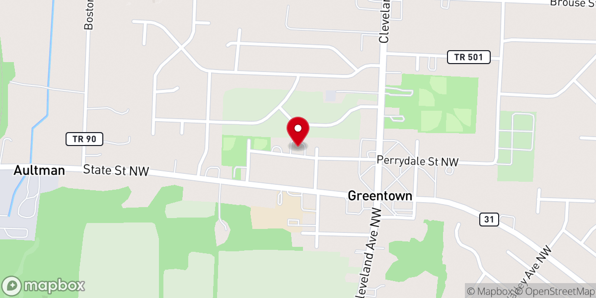 Map showing location of Celebration Church Greentown