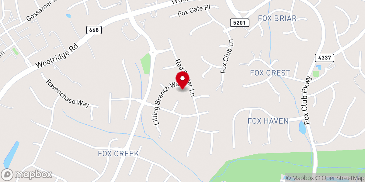 Map showing location of Moseley