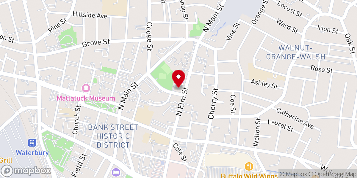 Map showing location of Grace Baptist Church
