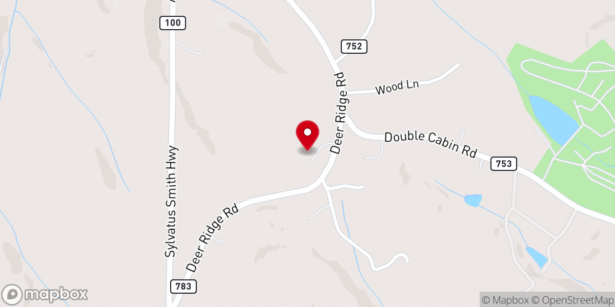 Map showing location of Bethel Church