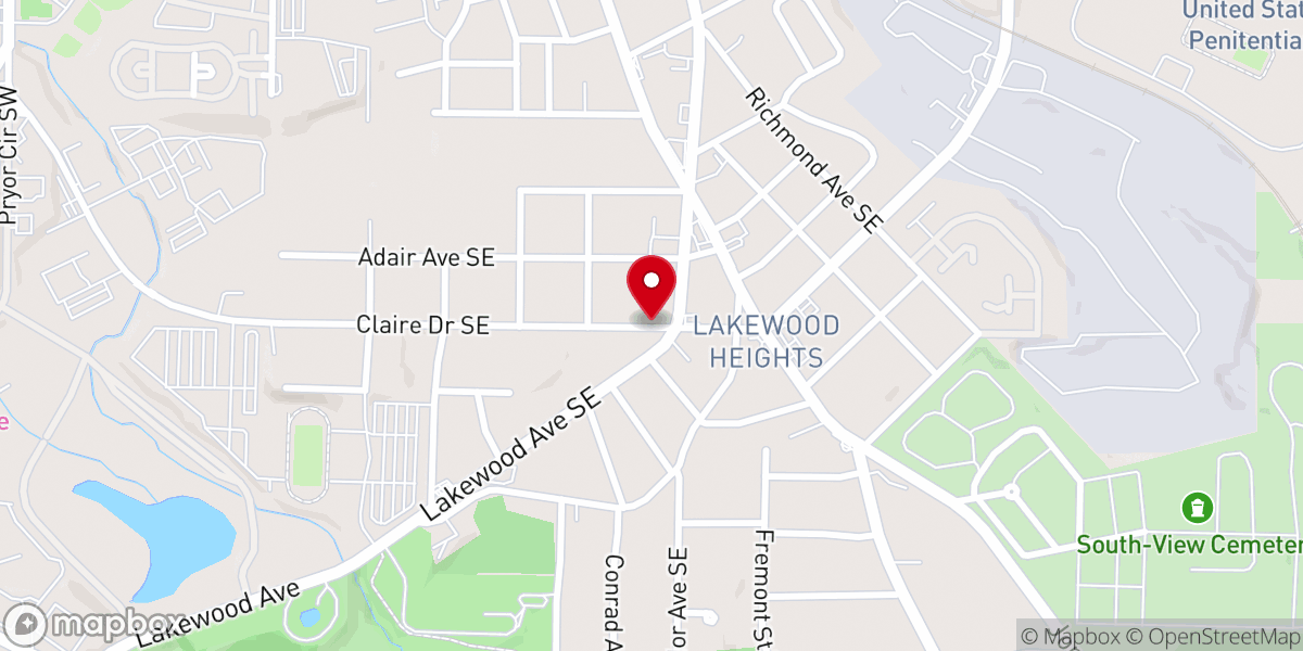 Map showing location of Timothy Apostolic Community Church Inc