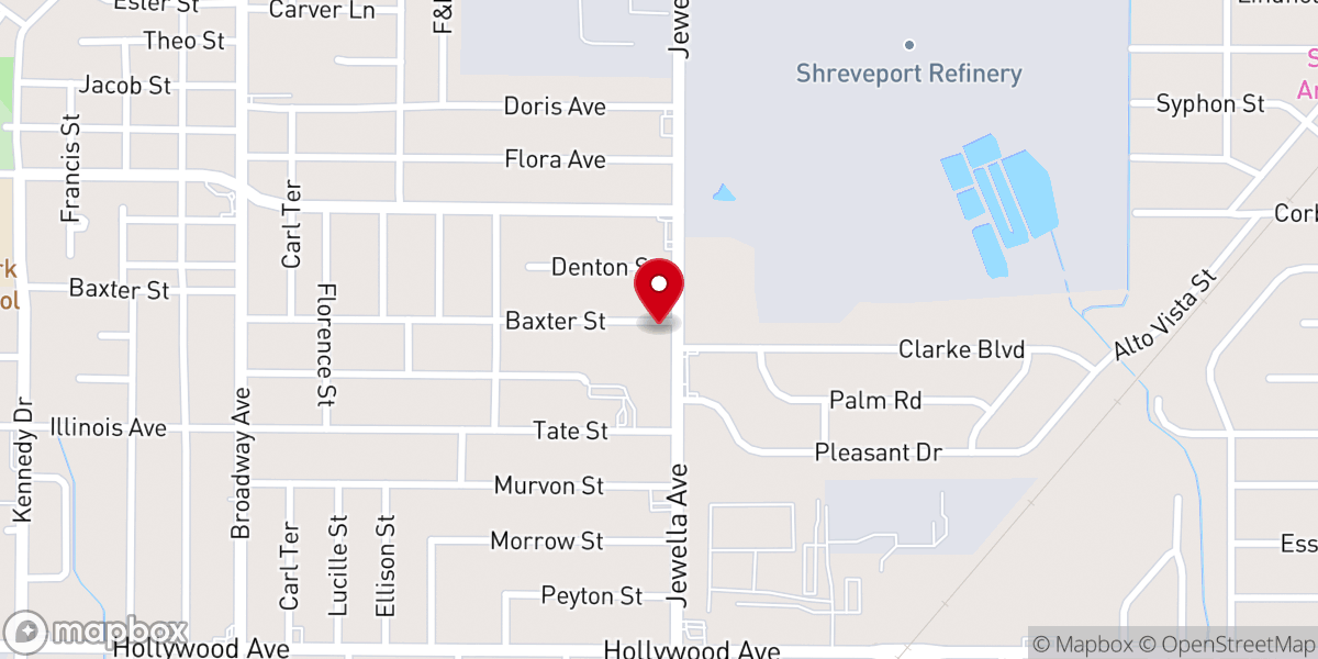 Map showing location of North Star Baptist Church