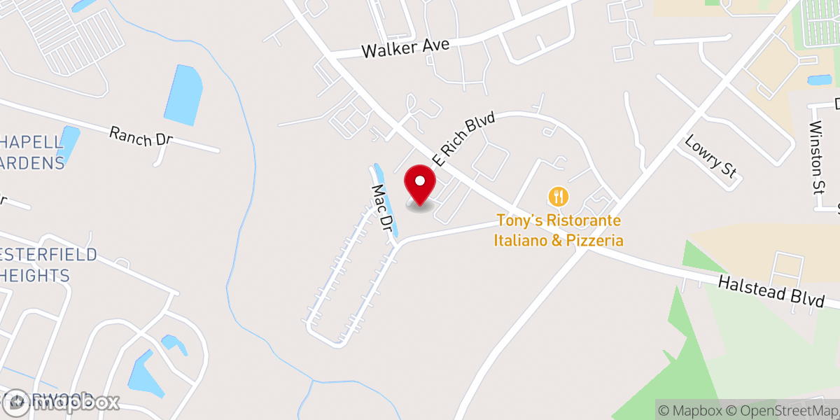 Map showing location of The Master's Touch Church