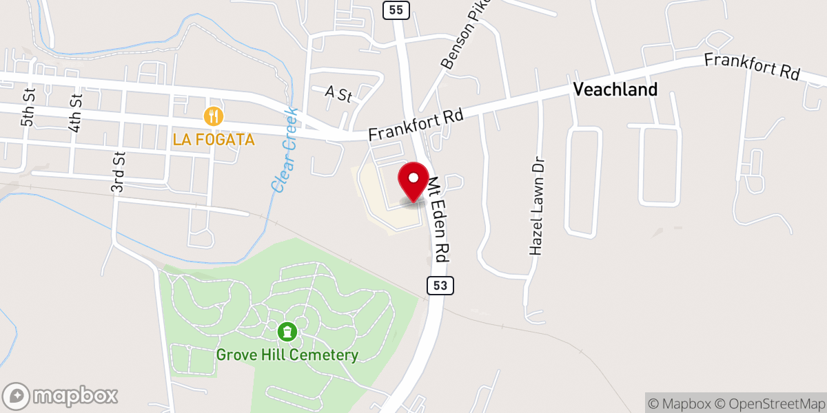 Map showing location of Christ Community Church