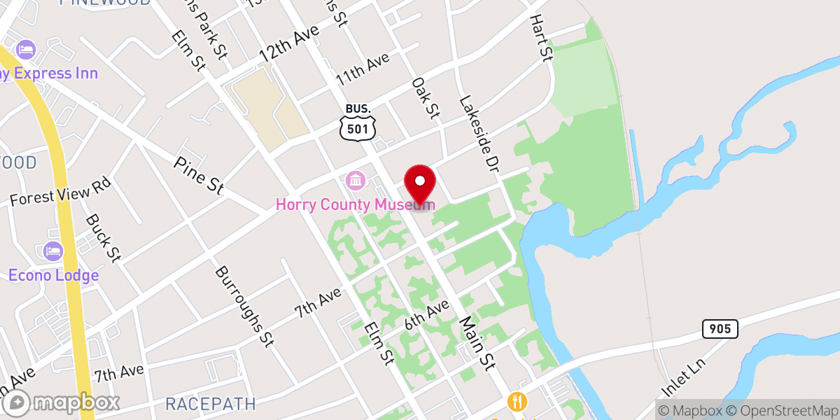 Map showing location of St Paul's Anglican Church