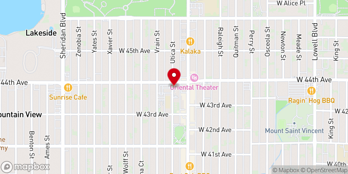 Map showing location of Holy Family Catholic Church