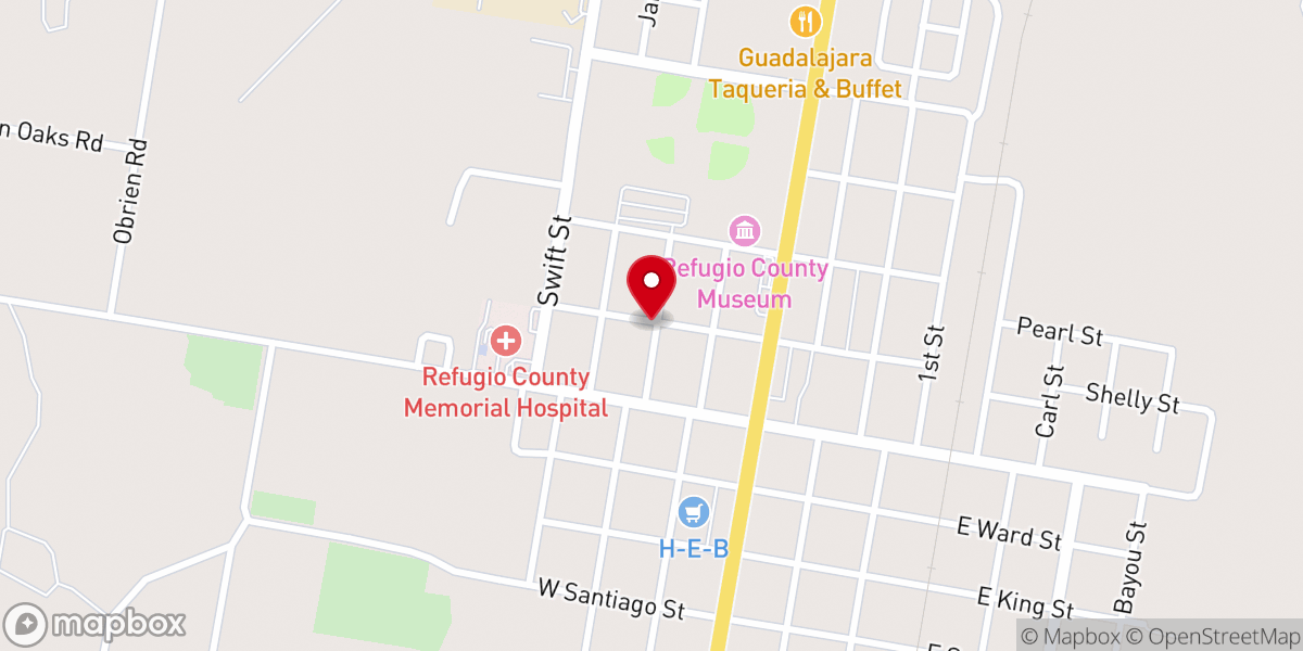 Map showing location of First Temple Assembly of God Church