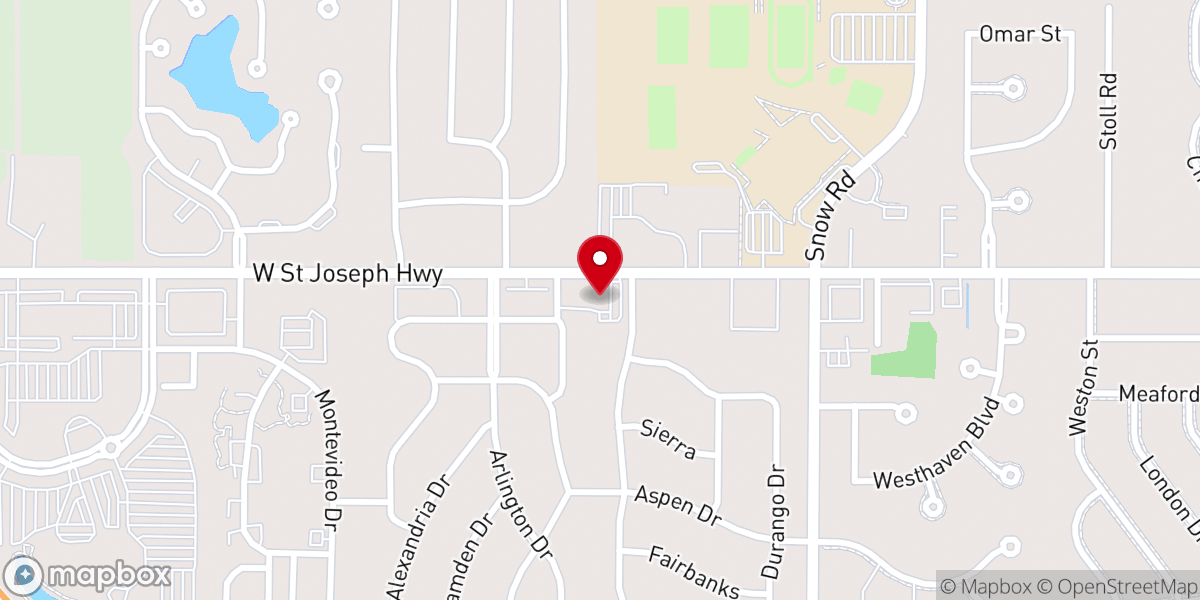 Map showing location of West Lansing Church of Christ