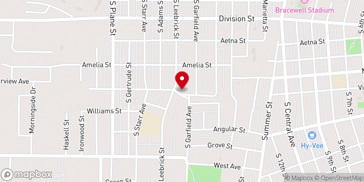 Map showing location of West Hill United Methodist Church