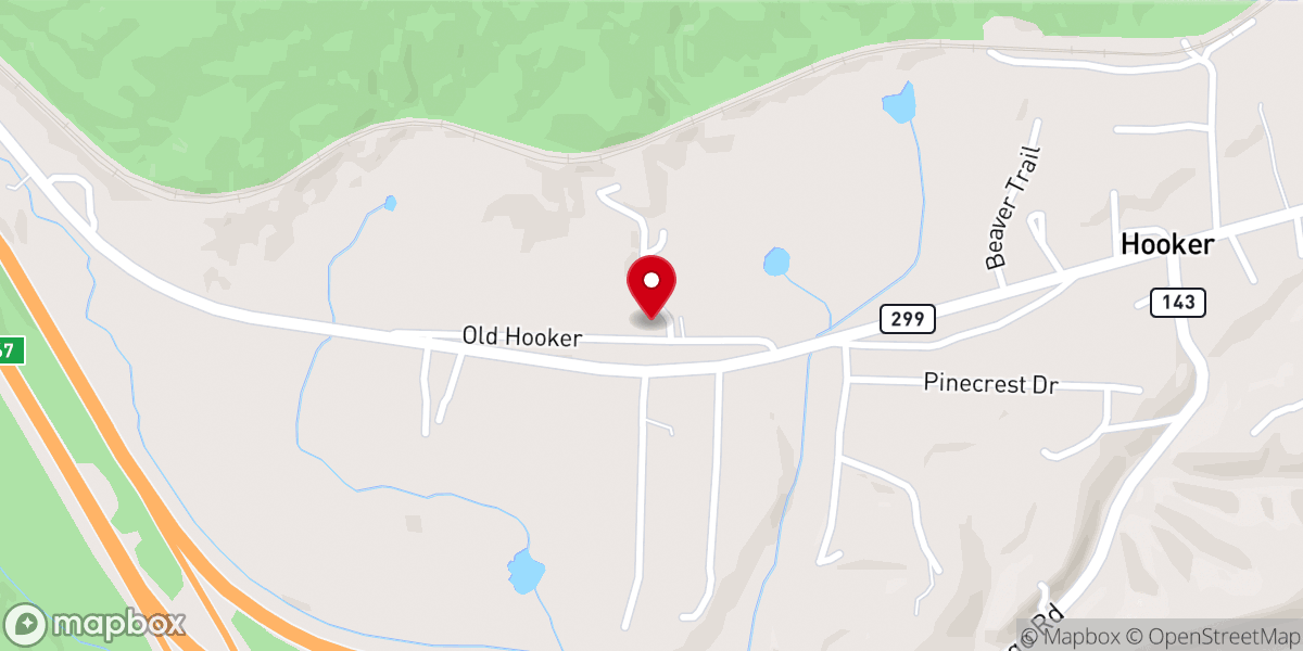 Map showing location of North Georgia Worship Center - Food Distribution Center