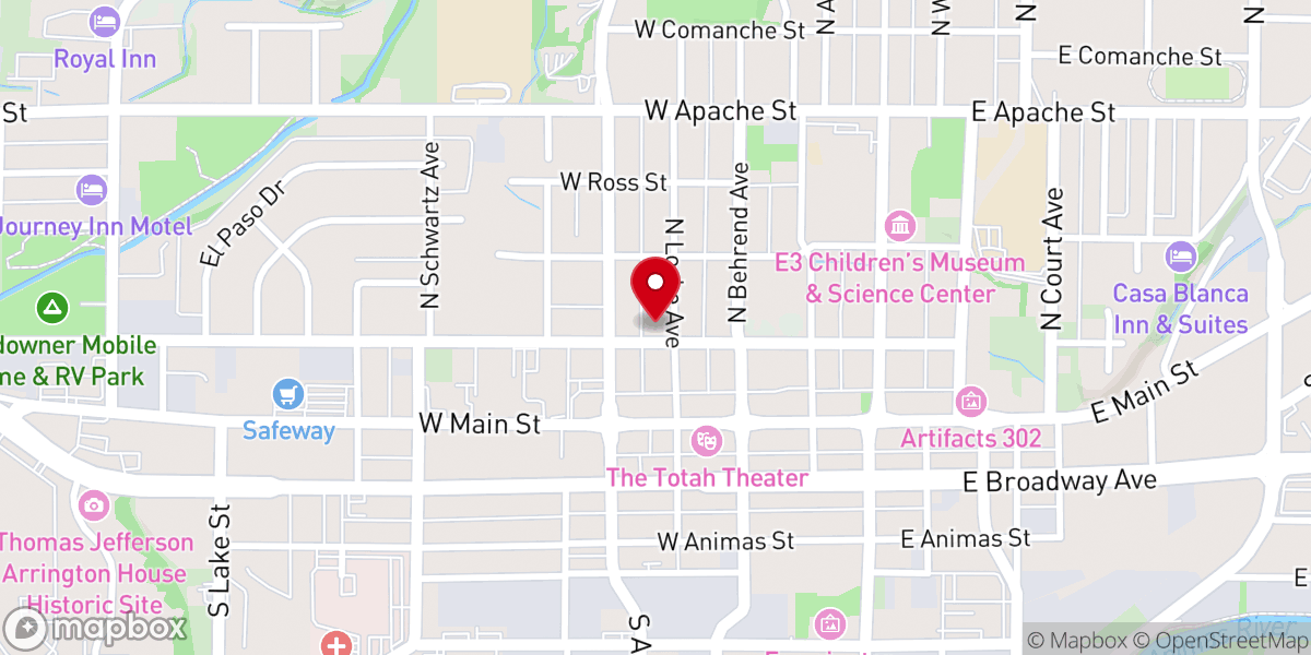 Map showing location of Cope Memorial Chapel - Farmington