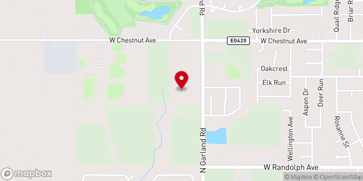 Map showing location of New Hope United Methodist Church
