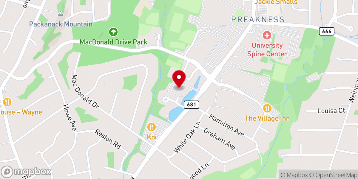 Map showing location of St. Timothy Evangelical Lutheran Church
