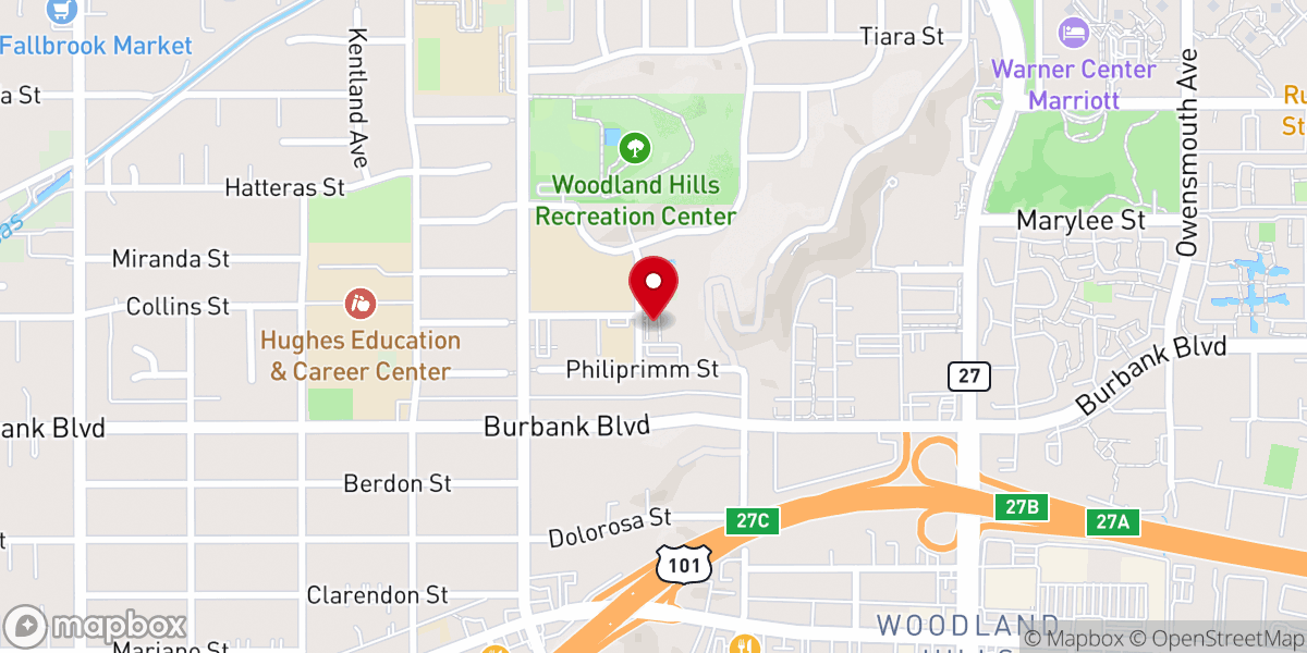 Map showing location of Prince of Peace Episcopal Church