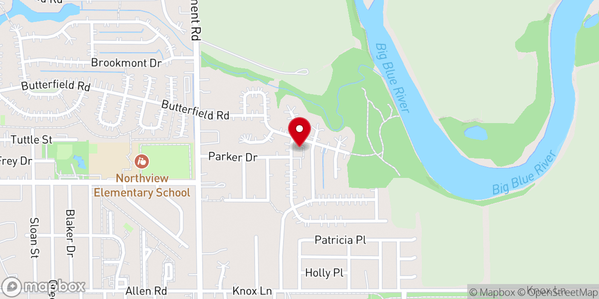 Map showing location of Fellowship Temple
