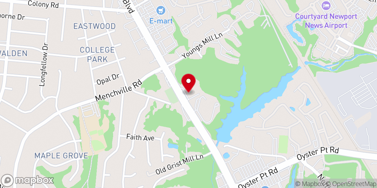 Map showing location of Reformation Lutheran Church