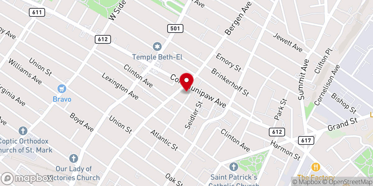 Map showing location of Joy Temple of Deliverance II Inc