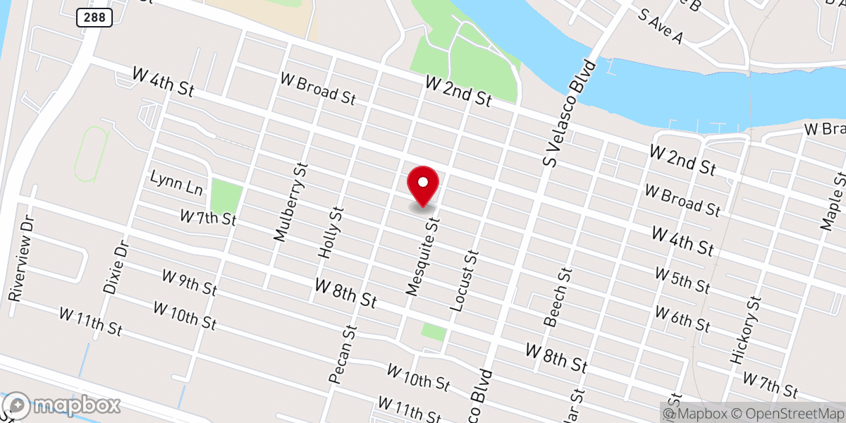 Map showing location of St. Paul's Episcopal Church