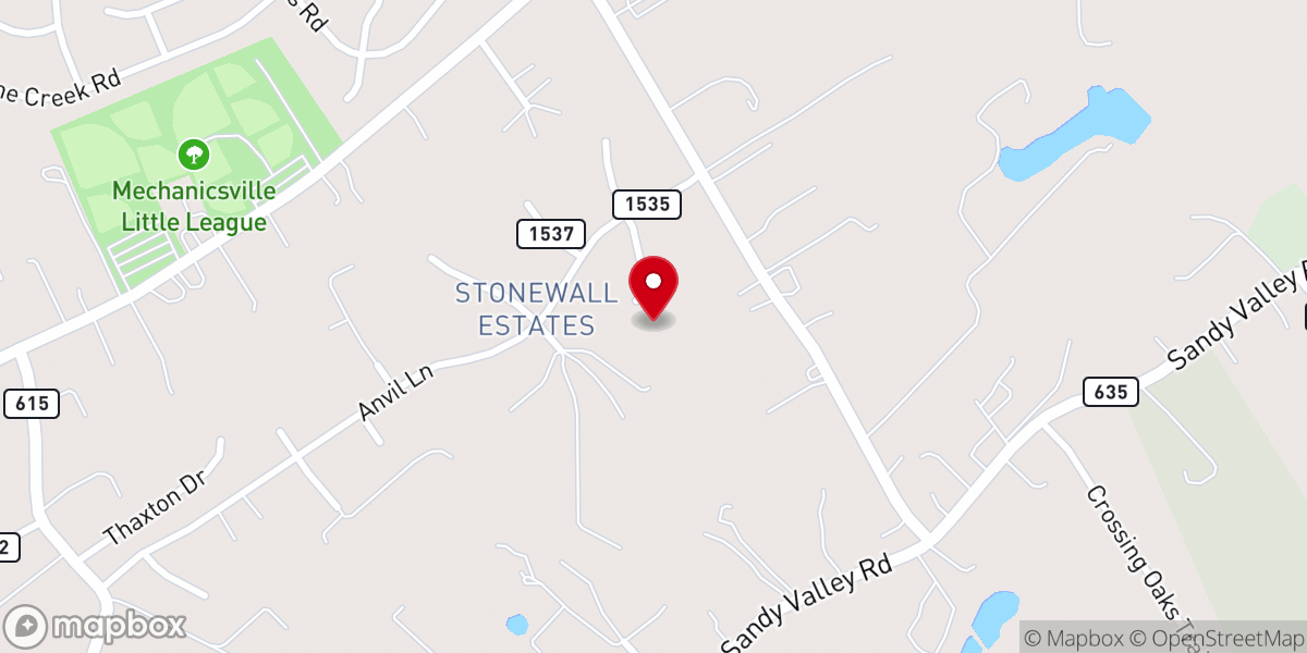 Map showing location of New Hope Baptist Church (Sovereign Grace)