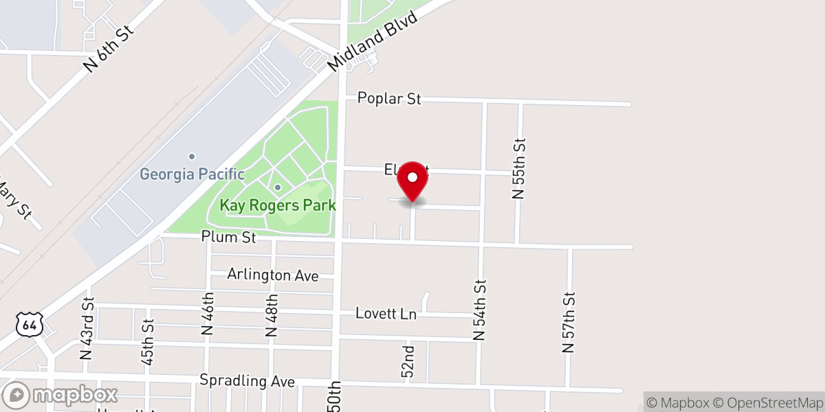 Map showing location of Food Distribution Center - Mission Point Baptist
