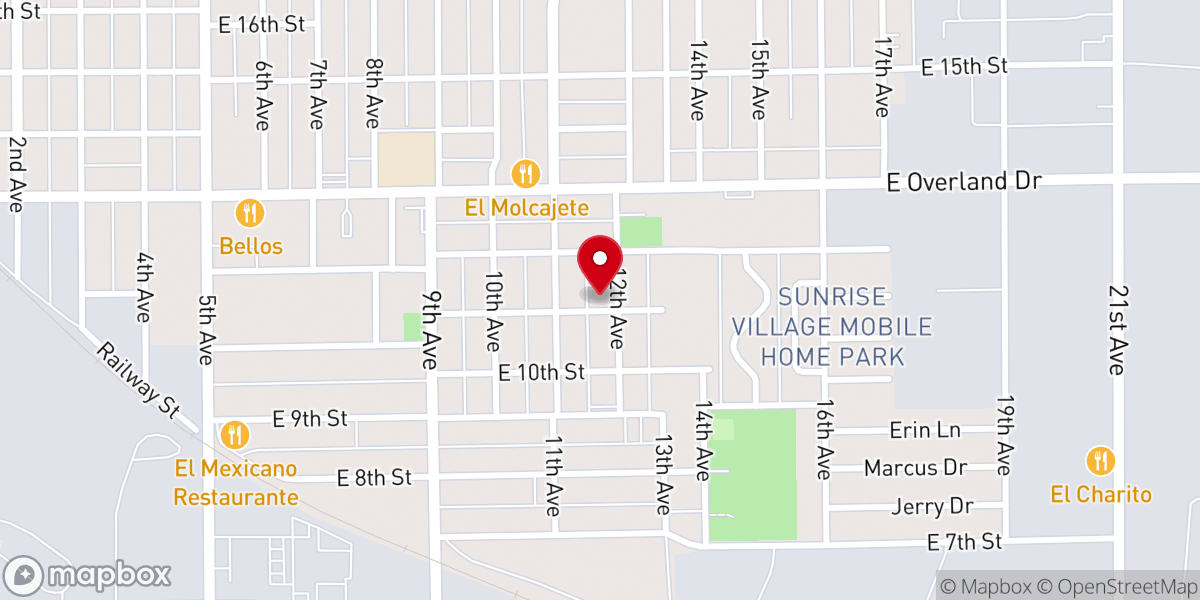 Map showing location of Our Lady of Guadalupe Catholic Church, Scottsbluff