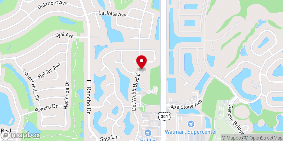 Map showing location of Jewish Congregation-Sun City