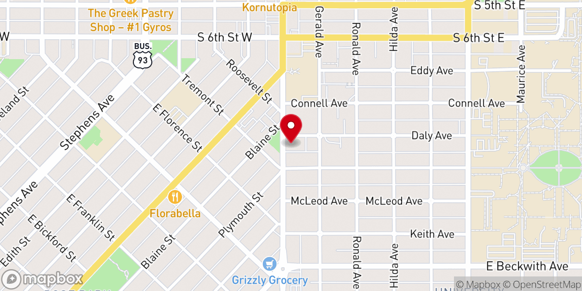 Map showing location of Resonate Church Missoula