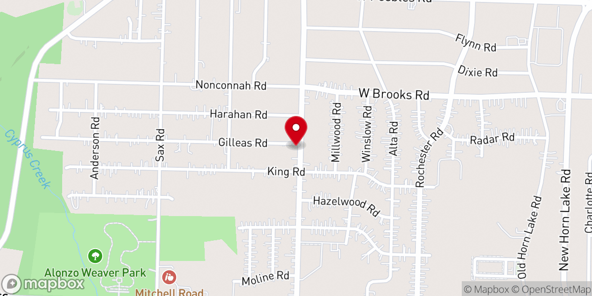 Map showing location of Greater Southside Missionary Baptist Church