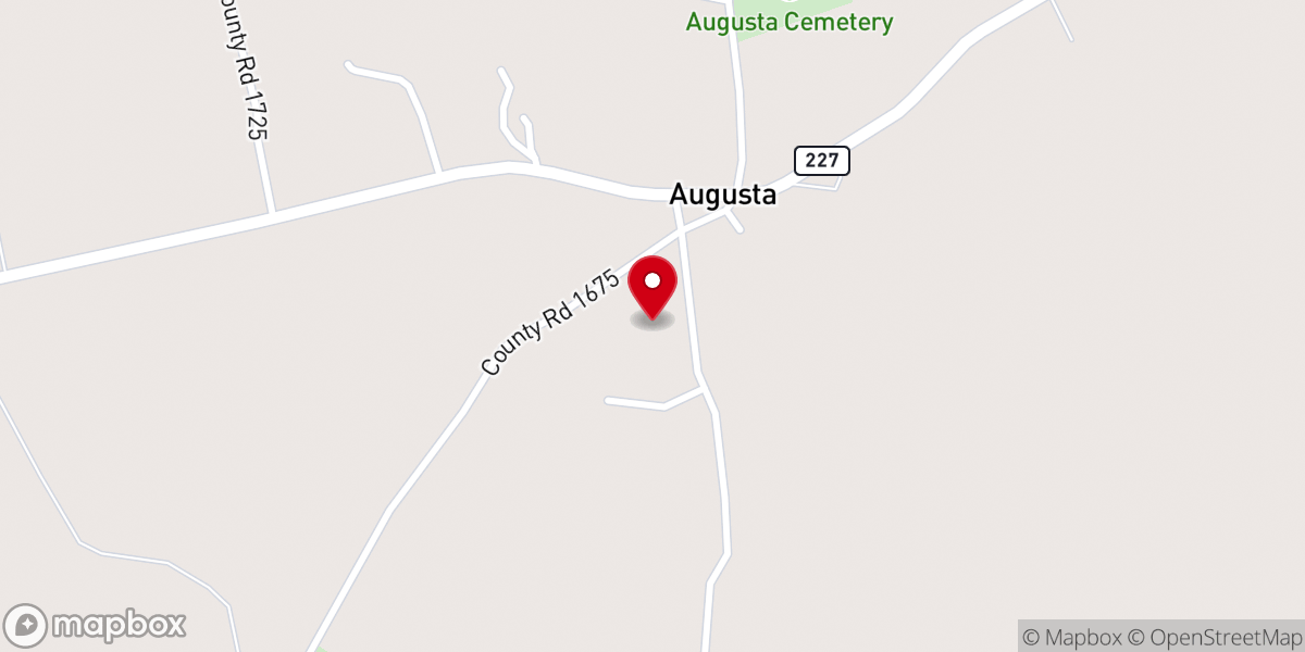 Map showing location of Augusta Community Christian Church