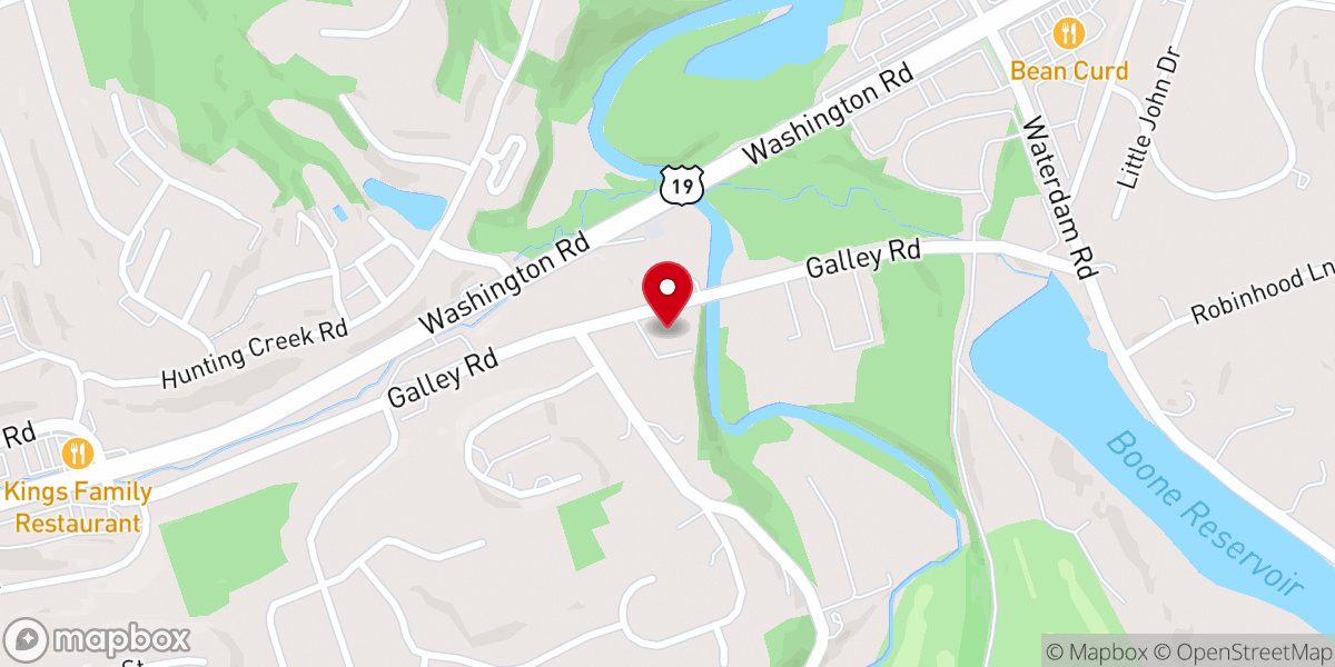 Map showing location of Waterdam Church