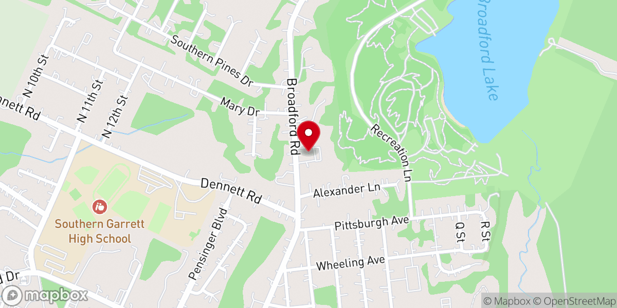 Map showing location of Mountain Lake Independent Baptist Church