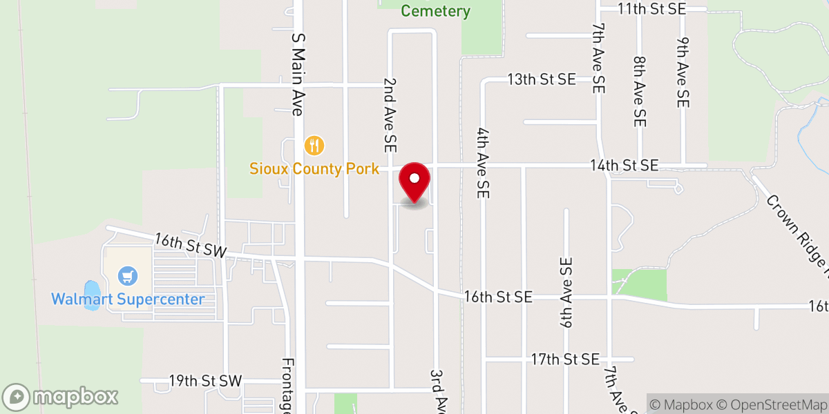 Map showing location of New Life Reformed